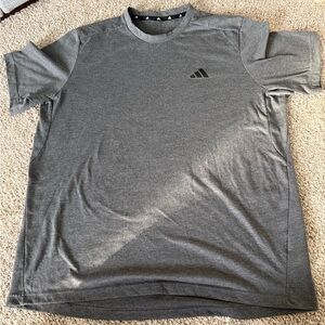adidas Men's Short Sleeve Crew Tee - Charcoal Gray